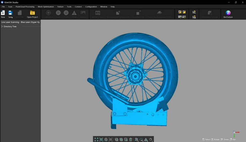 汽车轮胎3D扫描数据